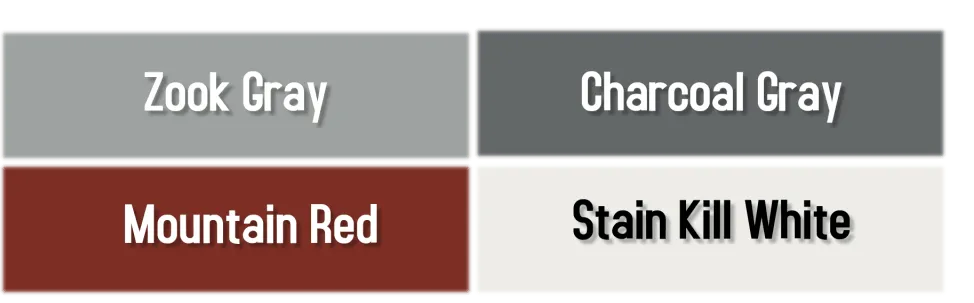 Country Barn's LP paint colors