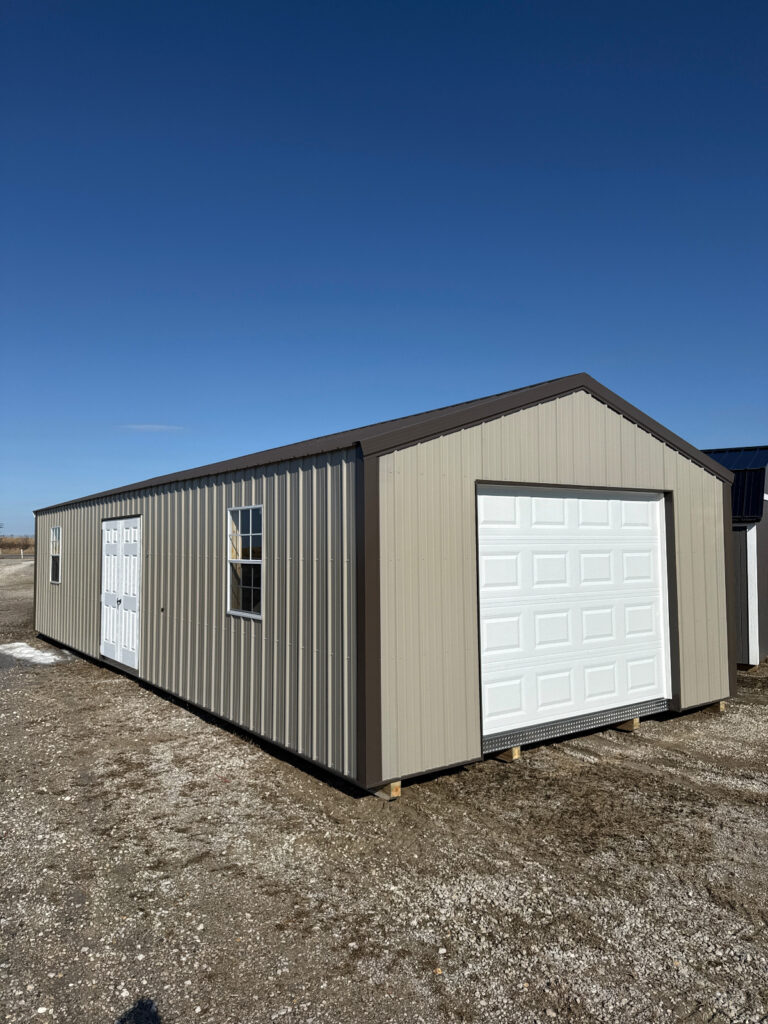 Spacious Vehicle & Equipment Storage A-Frame Garage 16×40 in Haubstadt, IN