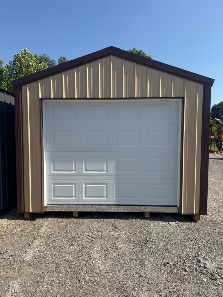 12×16 A-Frame Garage for Equipment & Hobby Storage in Rockport, IN