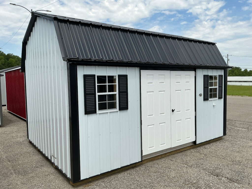 12 x 16 Elite Lofted Garden Barn w/ metal sidin
